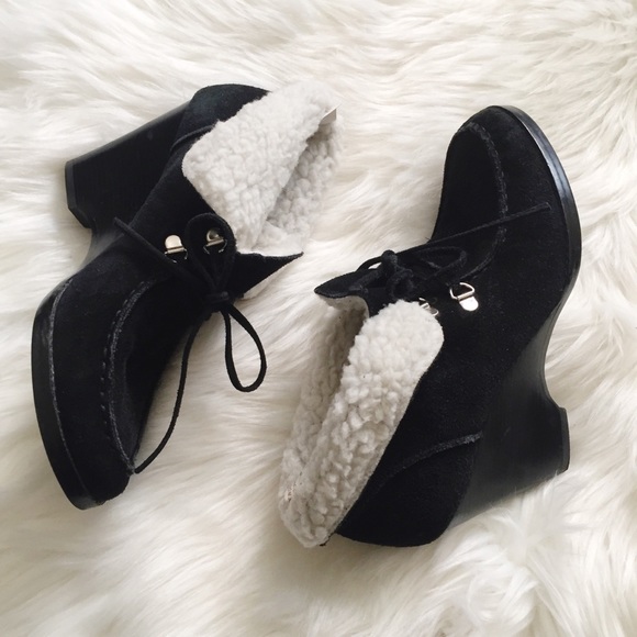 Michael Kors Shoes - Michael Kors Sherpa Suede Ankle Boots Size 8